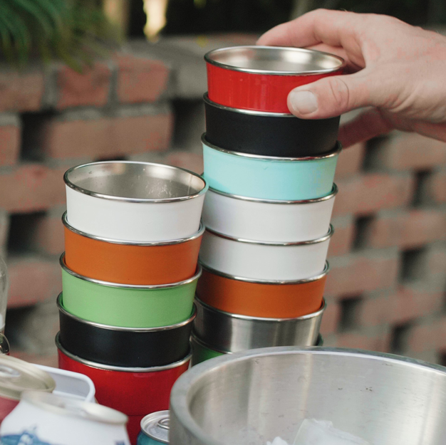 16oz Insulated Stackable Tumbler - 8 Pack - The Big Family Set - Great White#color_great-white