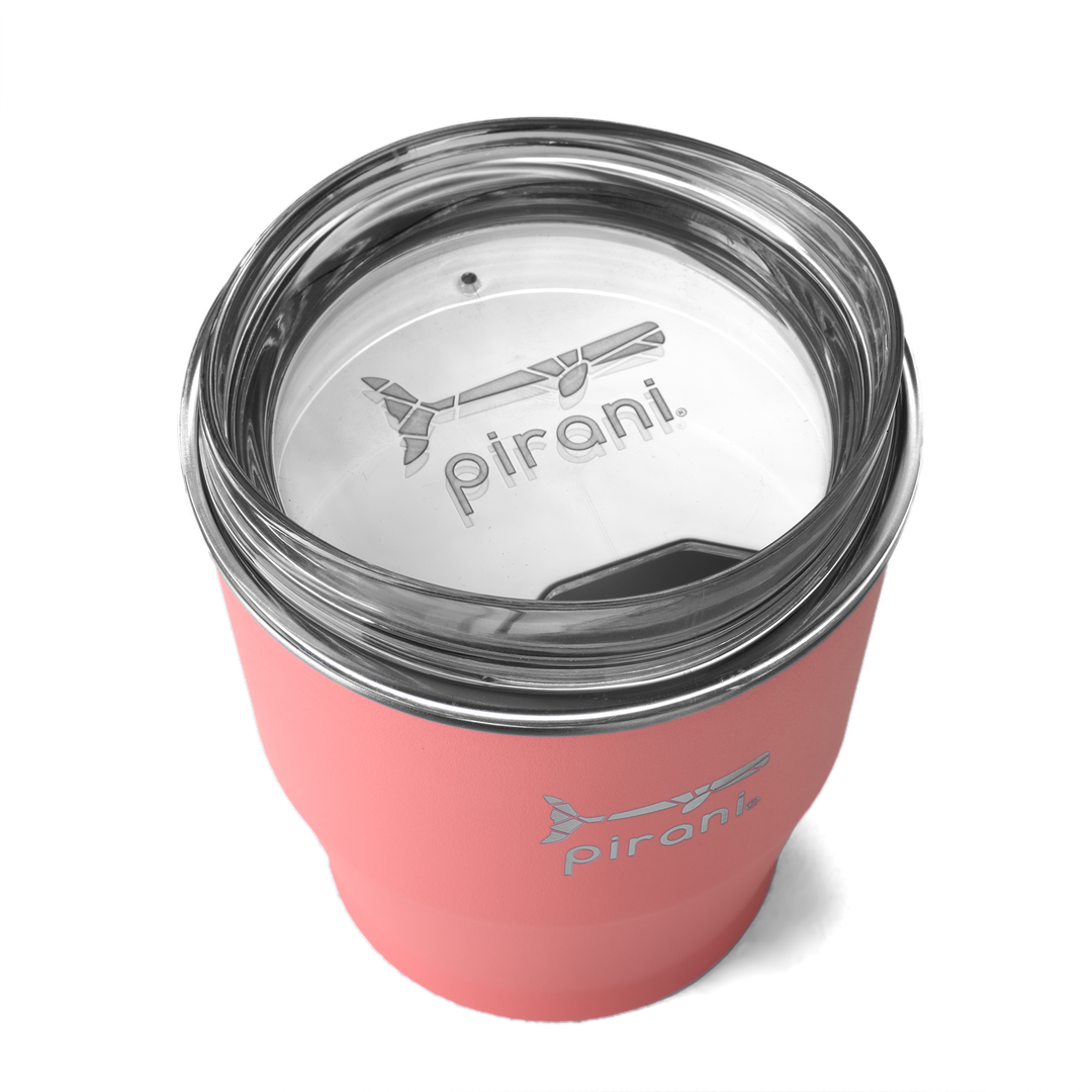 10oz Insulated Stackable Wine and Whiskey Sip and Stacker - Coral#color_coral