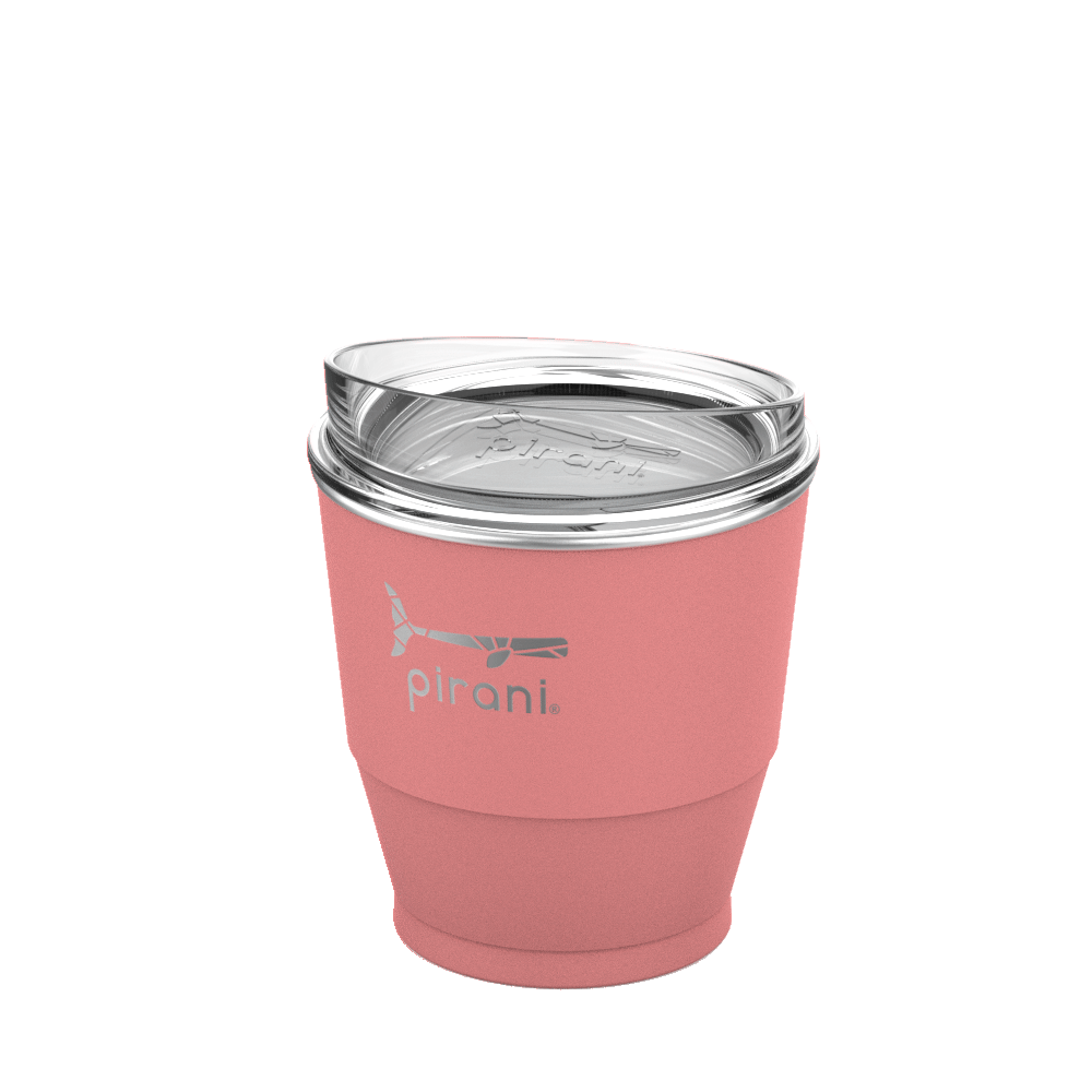 10oz Insulated Stackable Wine and Whiskey Sip and Stacker - Great White#color_coral