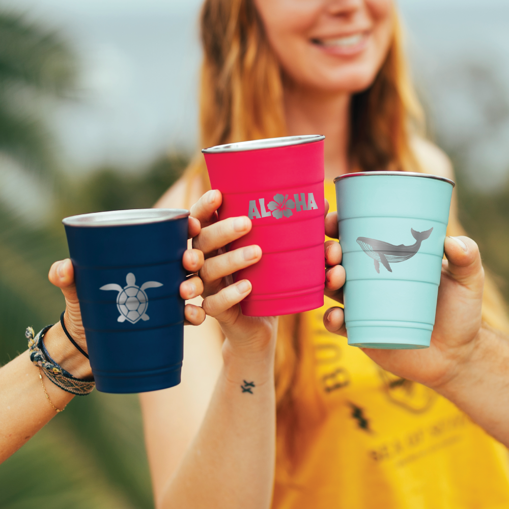 Ocean Engravings on Pirani tumbler
