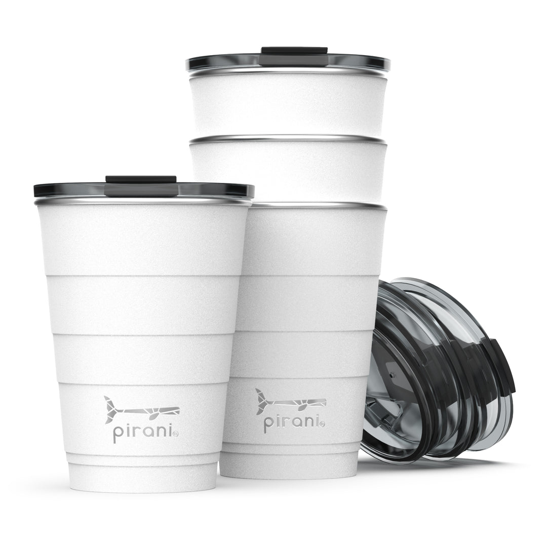 16oz Insulated Stackable Tumbler - 8 Pack - The Big Family Set - Great White#color_great-white
